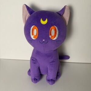 Sailor Moon Luna Cat Plush Purple Stuffed Animal Clever Idiots Anime 9.5 Inch
